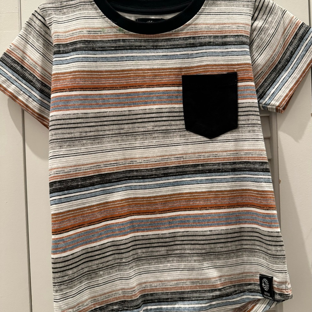 Striped Kids T-Shirt with Pocket